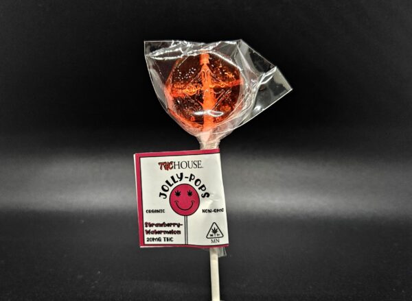 Jolly Pops - Organic THC Infused Sucker - Strawberry Watermelon